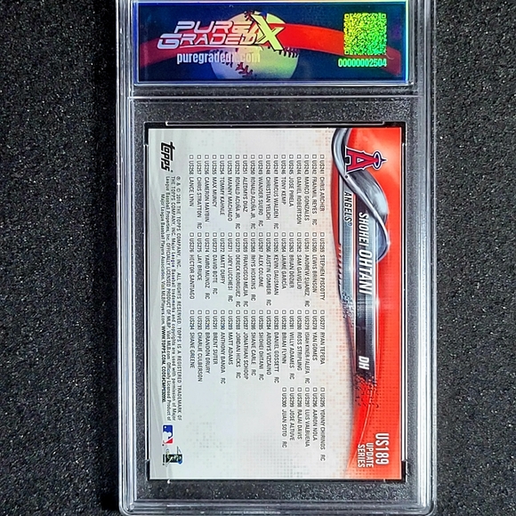 SHOHEI OHTANI ANGELS 2018 TOPPS UPDATE ROOKIE CARD 3 Game HR Streak PGX 9 MINT - Picture 3 of 4